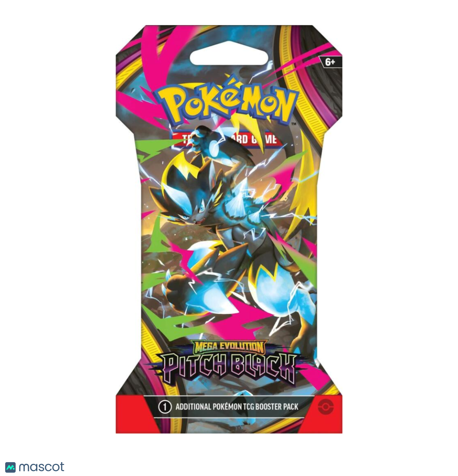 Pokemon Mega Evolution Pitch Black Sleeved Booster Pack