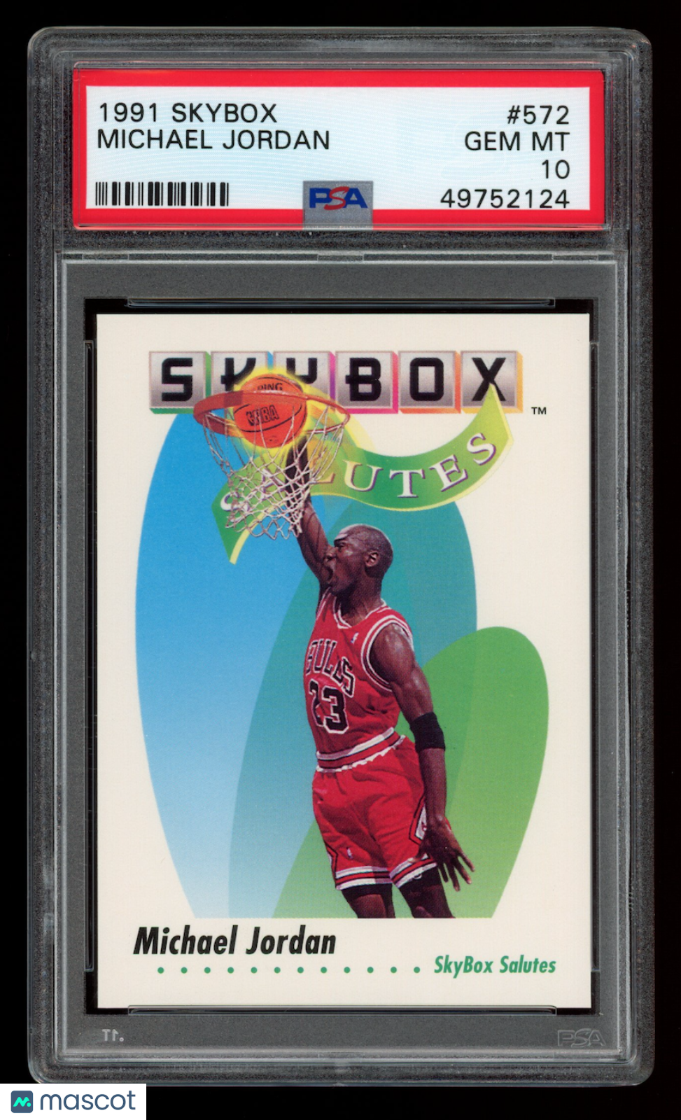 MICHAEL JORDAN 1991-92 Skybox Salutes #572 PSA 10 Chicago Bulls