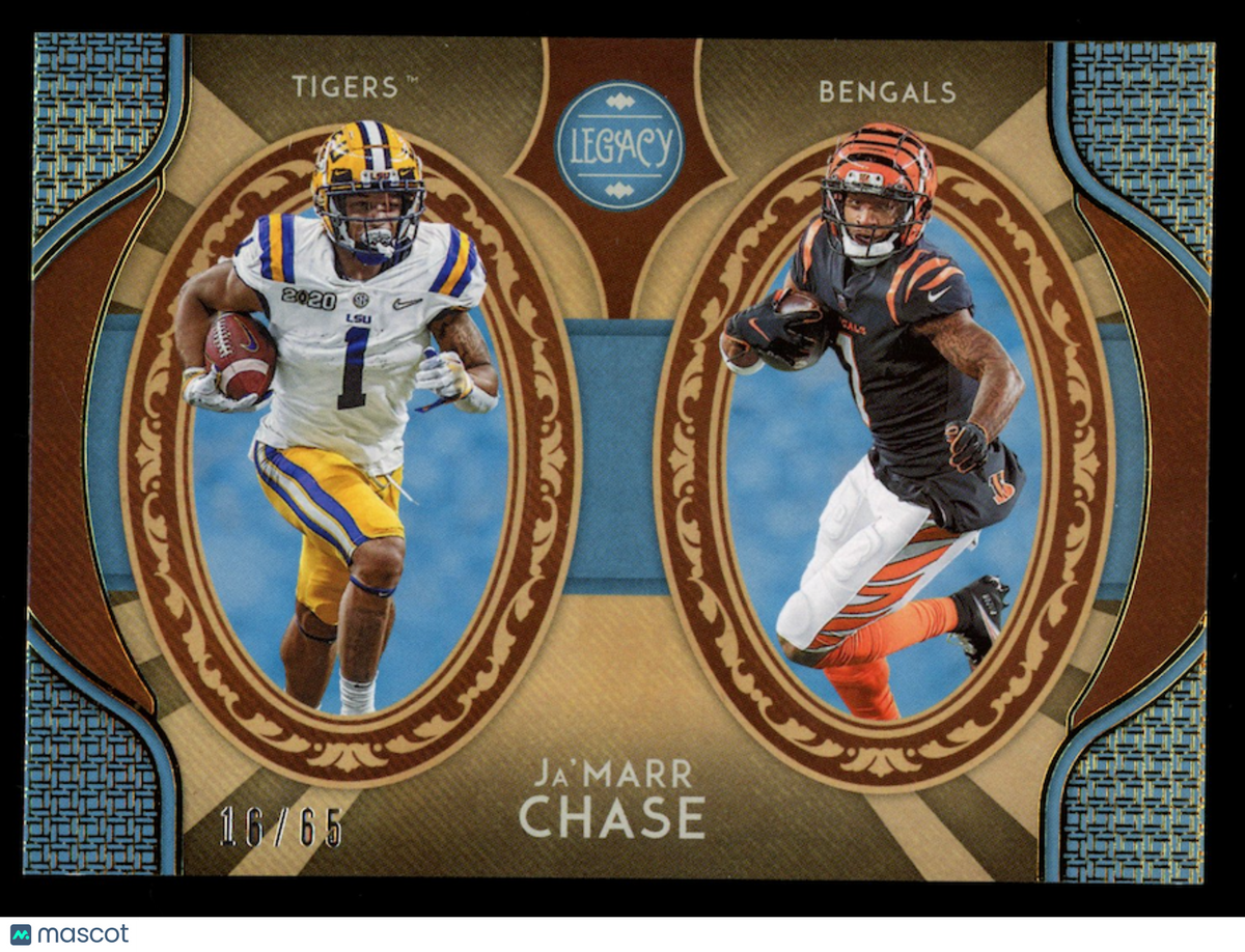 JA'MARR CHASE 2022 Panini Legacy Dare to Tear UNRIPPED /65 #SGD-JC Bengals