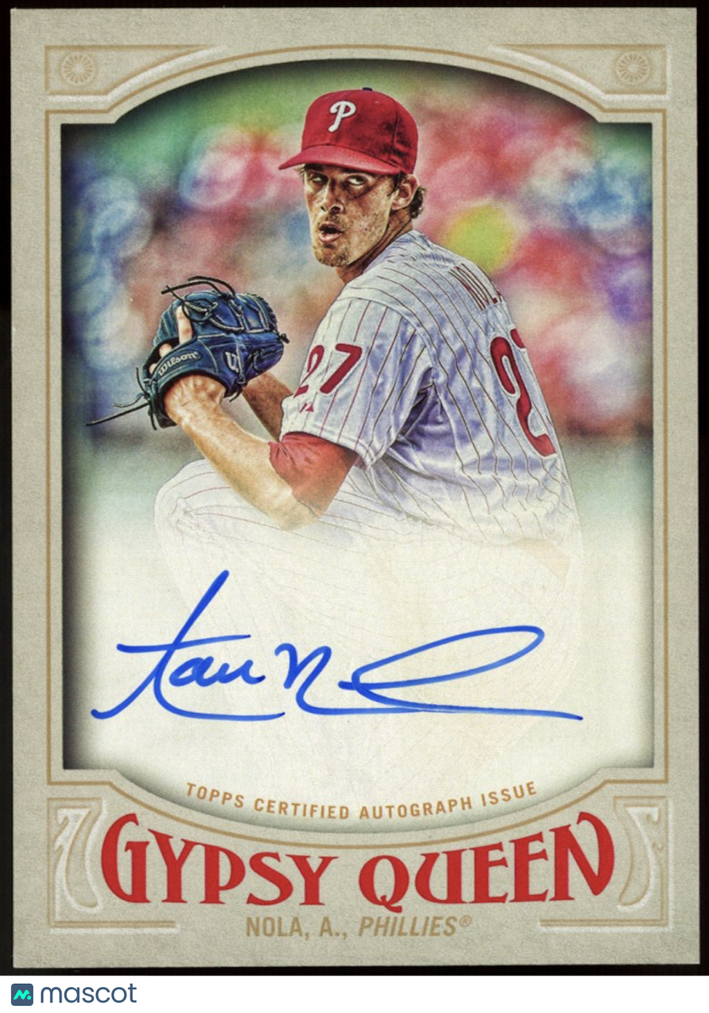 AARON NOLA 2016 Topps Gypsy Queen Rookie Auto Phillies #GQA-AN