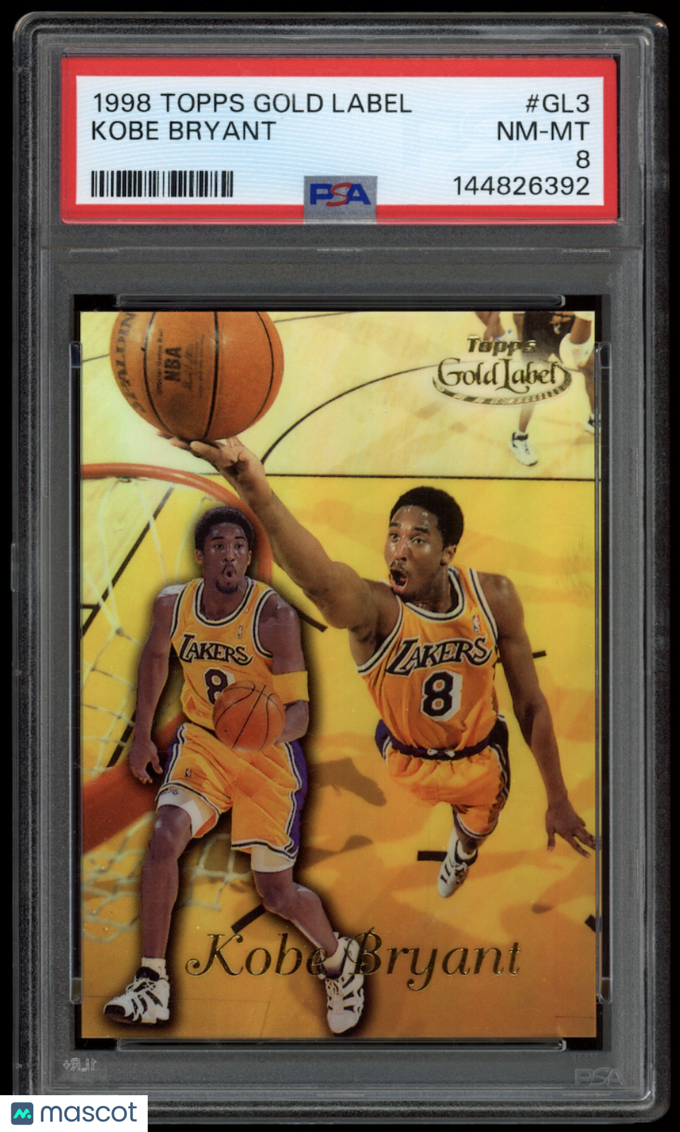 KOBE BRYANT 1998-99 Topps Gold Label Class 1 #GL3 PSA 8 Lakers