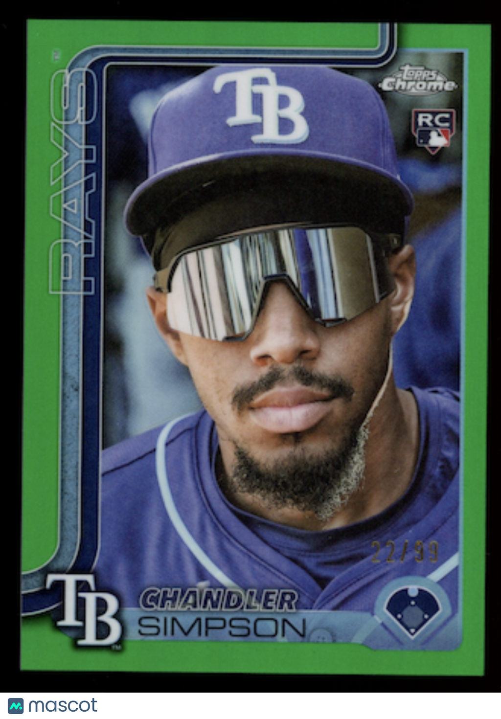 CHANDLER SIMPSON 2025 Topps Chrome Update RC Image Variation Green /99 #USC179