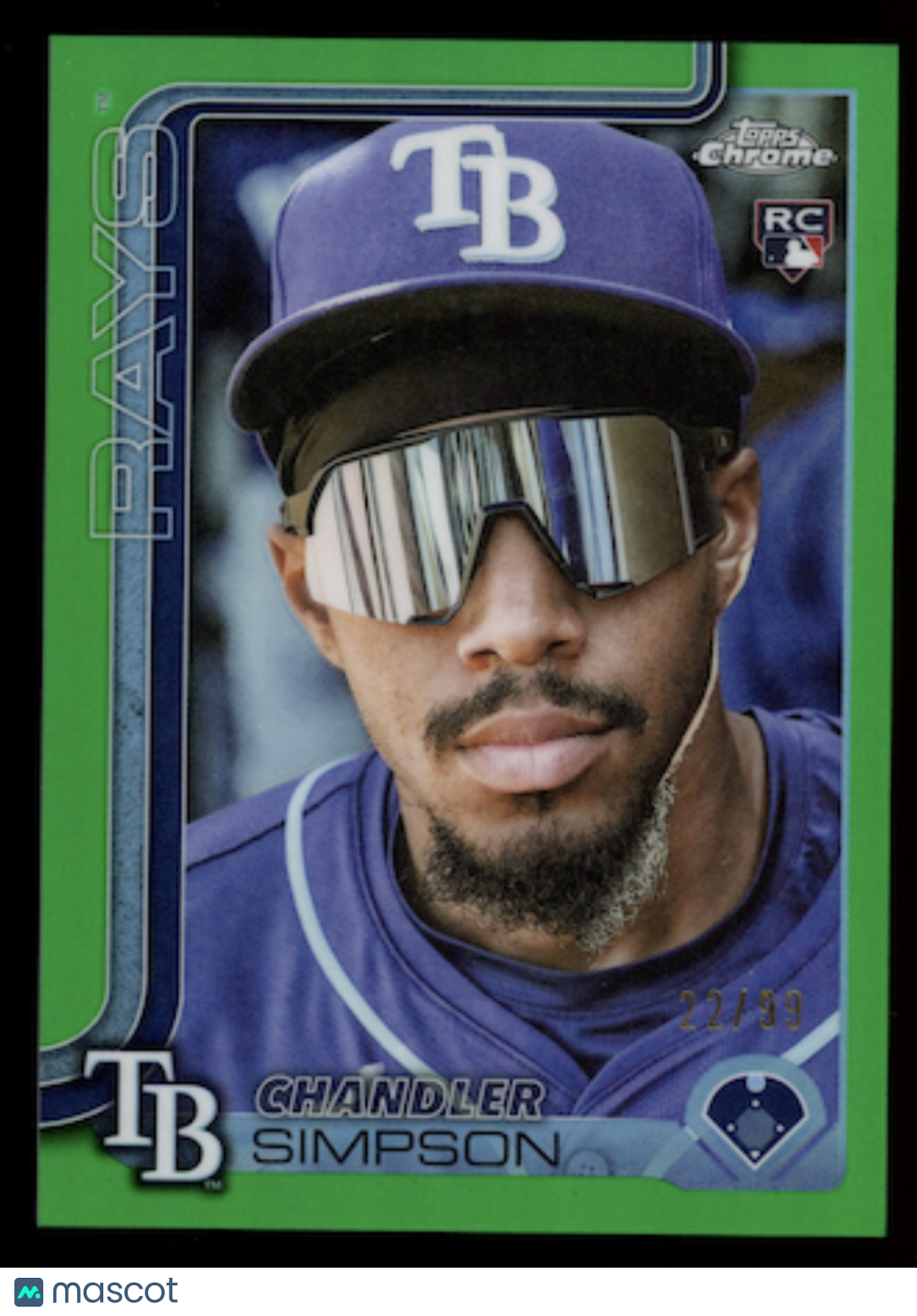 CHANDLER SIMPSON 2025 Topps Chrome Update RC Image Variation Green /99 #USC179