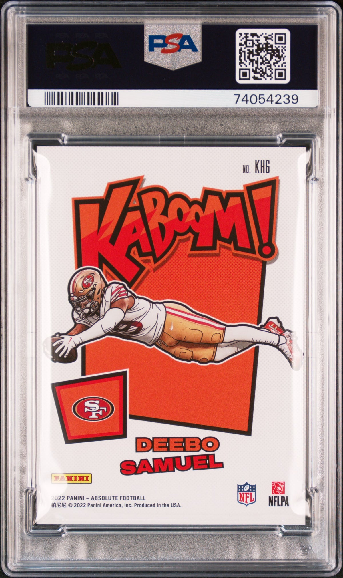 DEEBO SAMUEL 2022 Panini Absolute Kaboom! Horizontal Gold /10 SSP #KH6 PSA 10