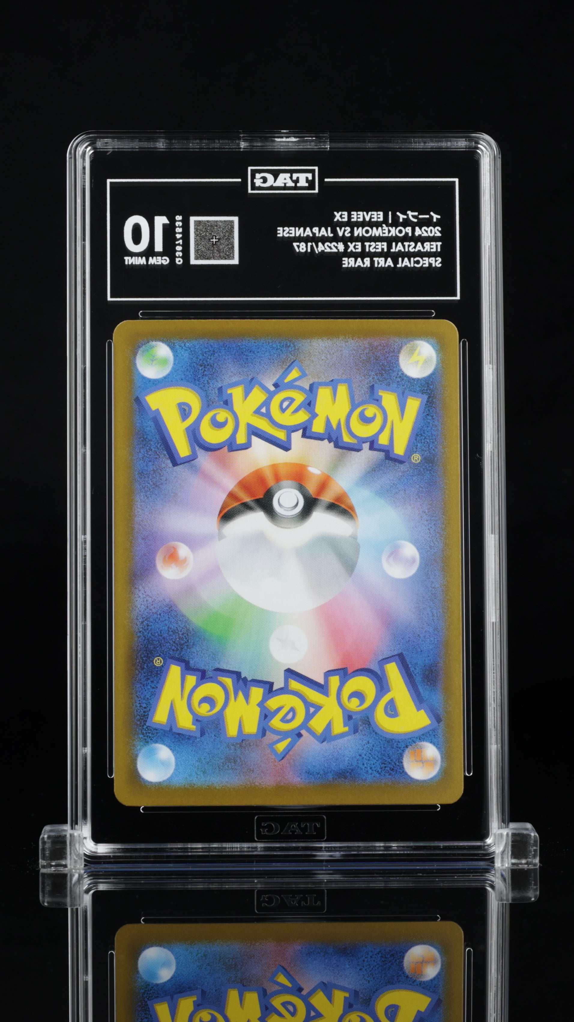EEVEE EX Pokemon SV Japanese Terastal Fest Special Art Rare #224/187 TAG 10