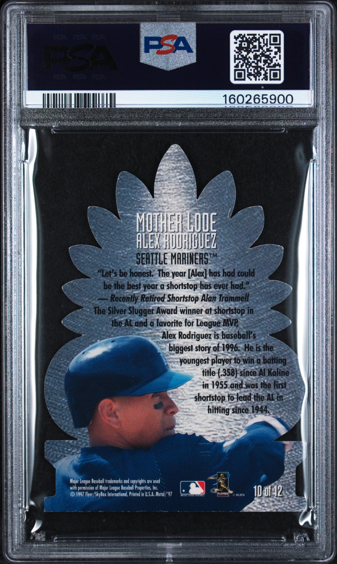 ALEX RODRIGUEZ 1997 SkyBox Metal Universe Mother Lode #10 PSA 8 Mariners