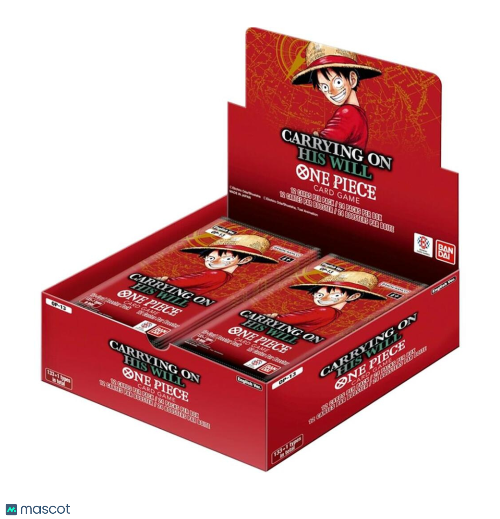 One Piece Carrying On His Will Booster Box OP-13