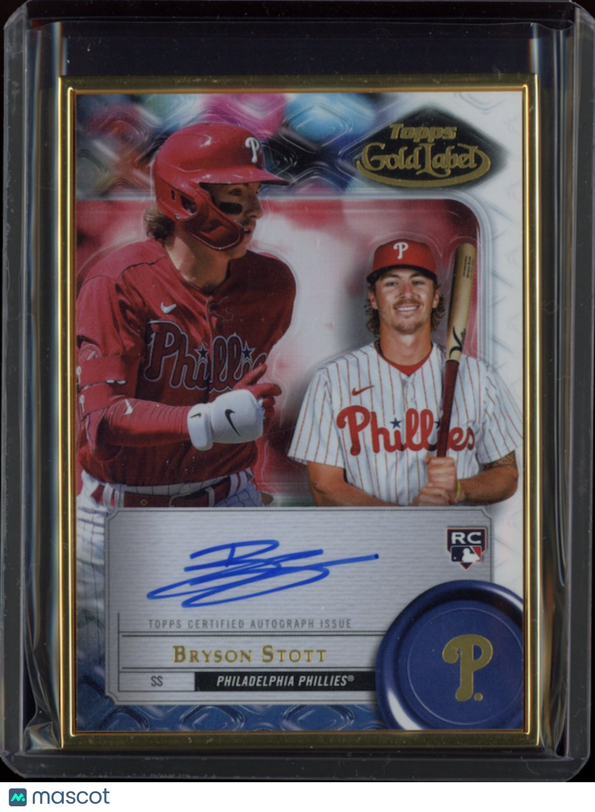 BRYSON STOTT 2022 Topps Gold Label Rookie Framed Auto Phillies RC #FA-STOT
