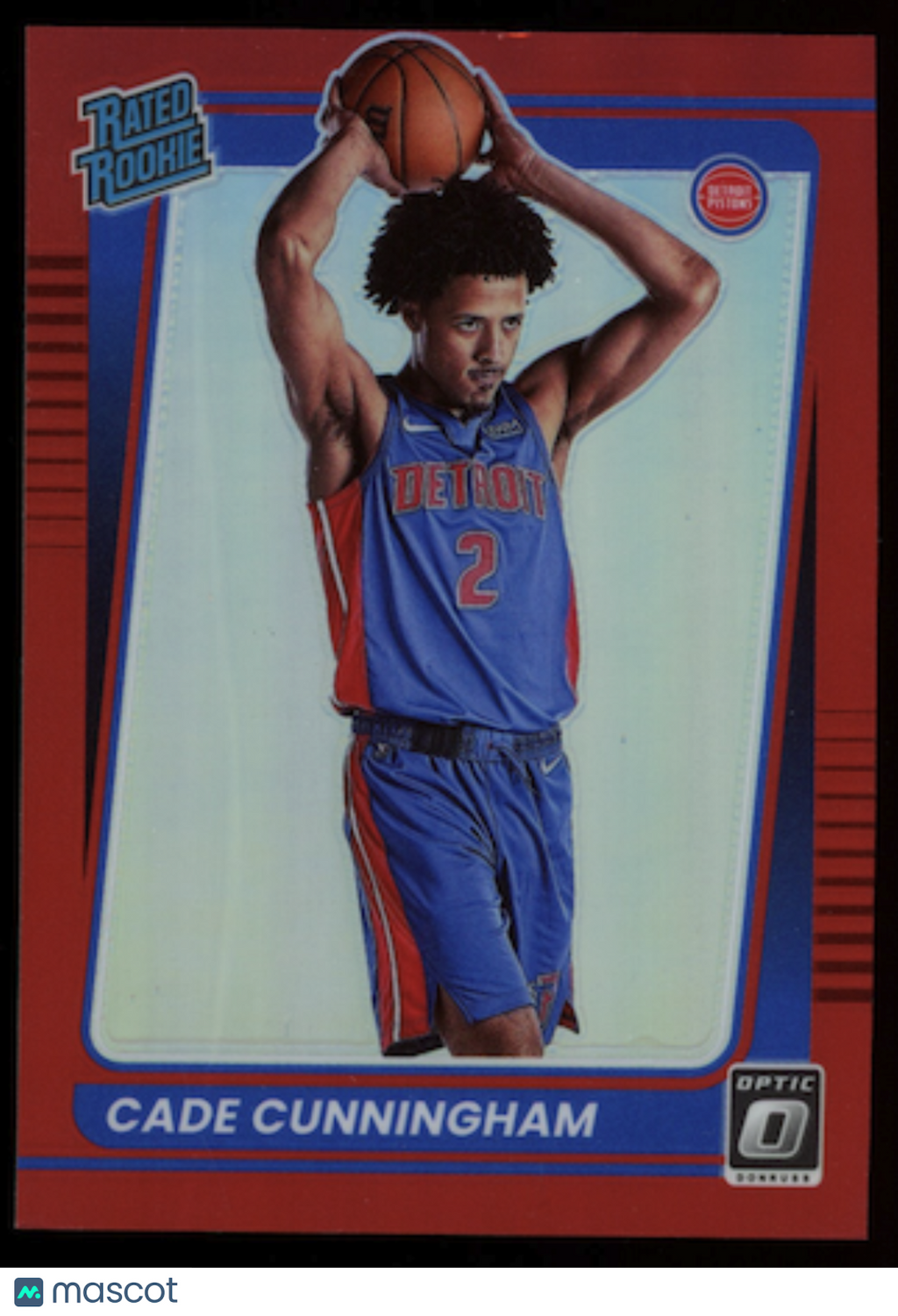 CADE CUNNINGHAM 2021-22 Panini Donruss Optic Rated Rookie Red Prizm /99 #161