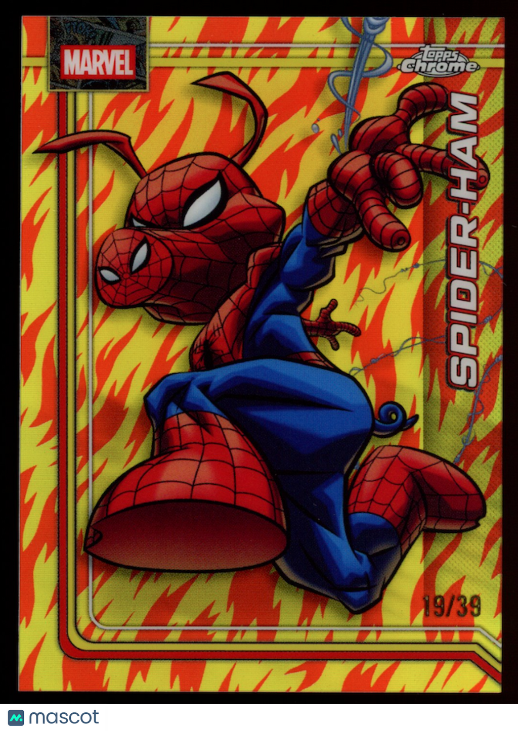 SPIDER-HAM 2026 Topps Chrome Marvel Human Torch Refractor /39 #162
