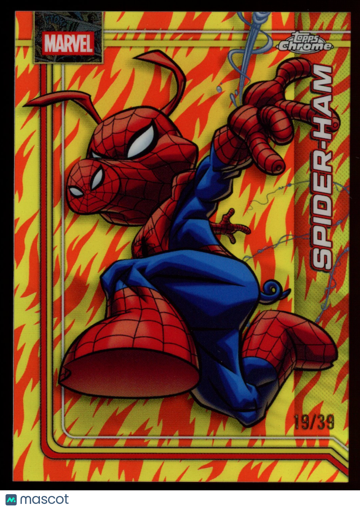 SPIDER-HAM 2026 Topps Chrome Marvel Human Torch Refractor /39 #162