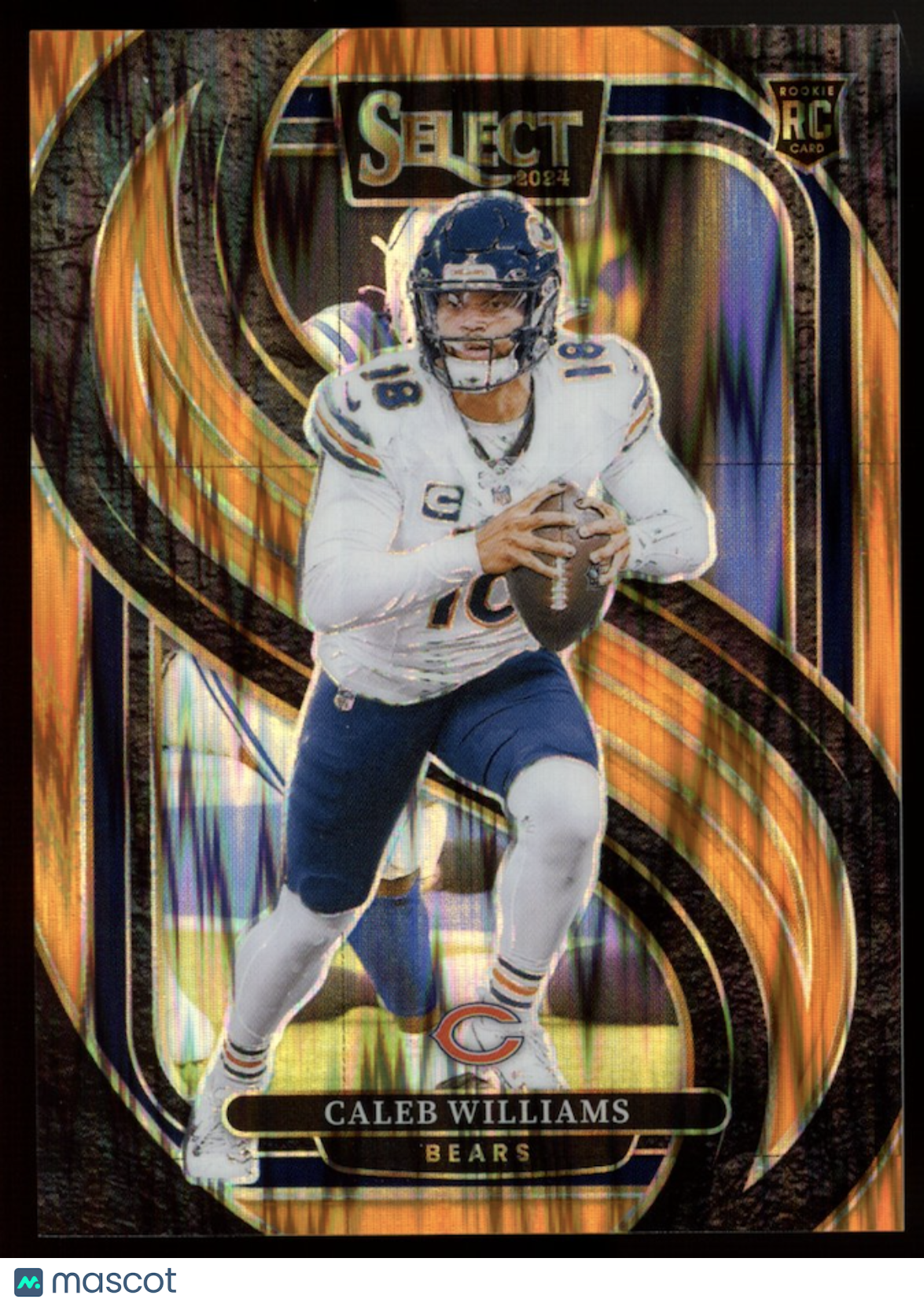 CALEB WILLIAMS 2024 Panini Select Premier Orange Shock Prizm /399 Rookie #114