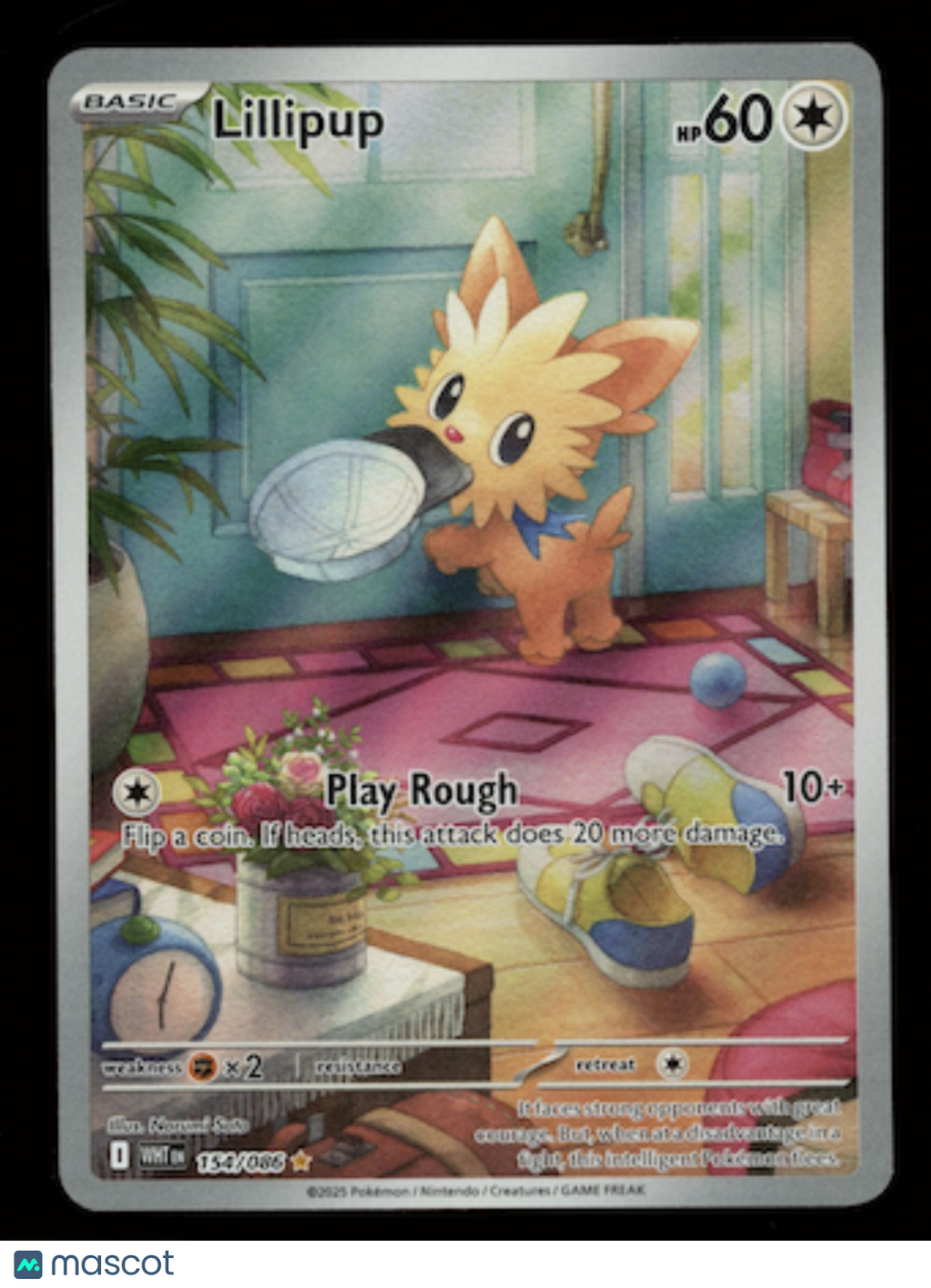 LILLIPUP Pokemon Scarlet & Violet White Flare #154 Illustration Rare