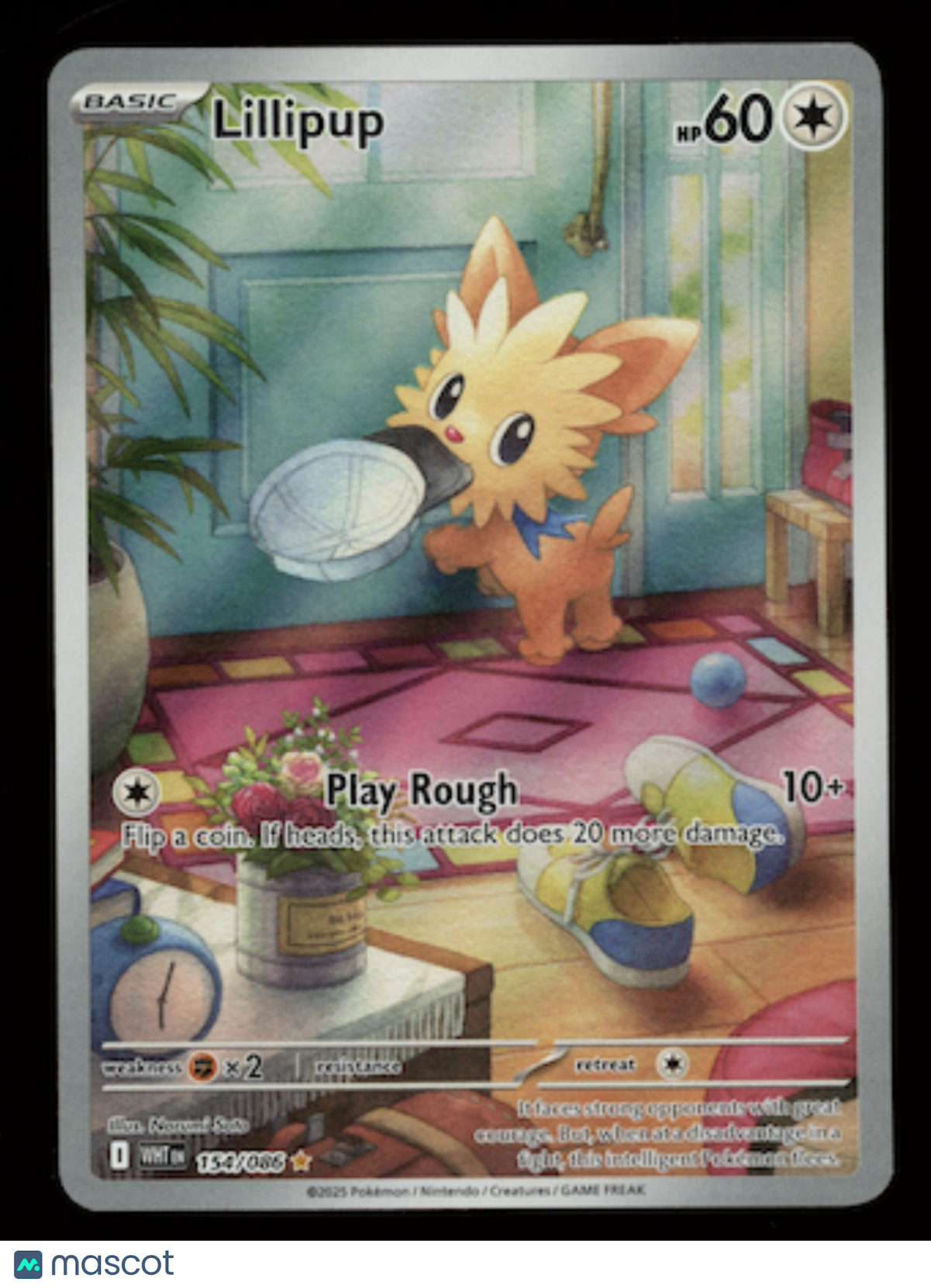 LILLIPUP Pokemon Scarlet & Violet White Flare #154 Illustration Rare