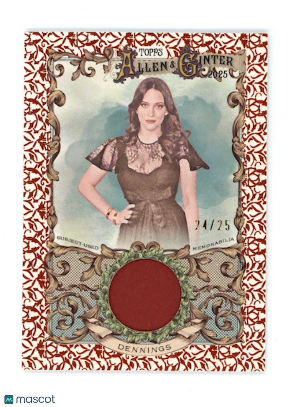 KAT DENNINGS 2025 Topps Allen & Ginter Orange Foilboard Relic /25 #AGR-KD
