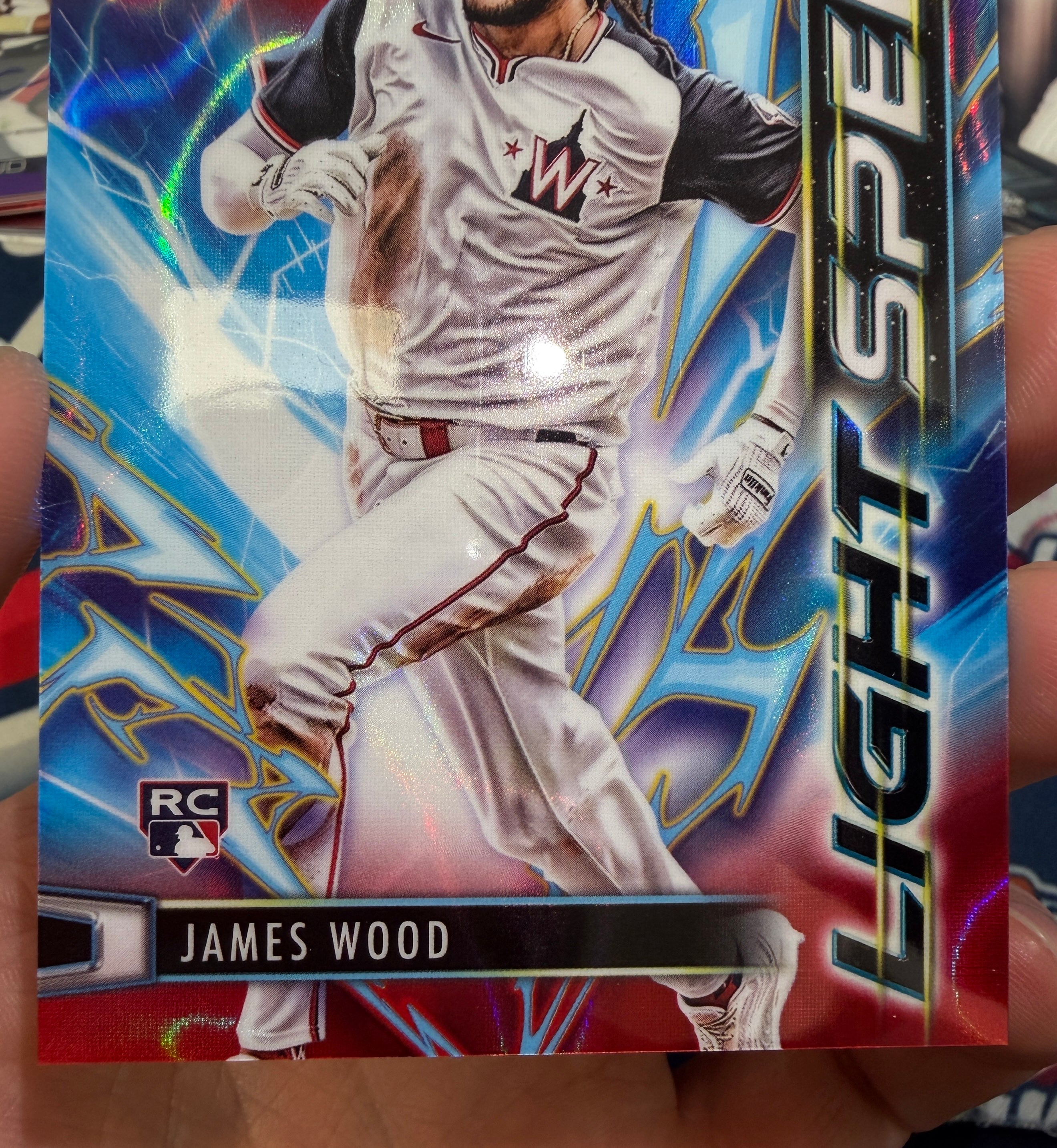 JAMES WOOD 2025 Topps Cosmic Chrome Rookie Light Speed Red Flare /5 #LS-5