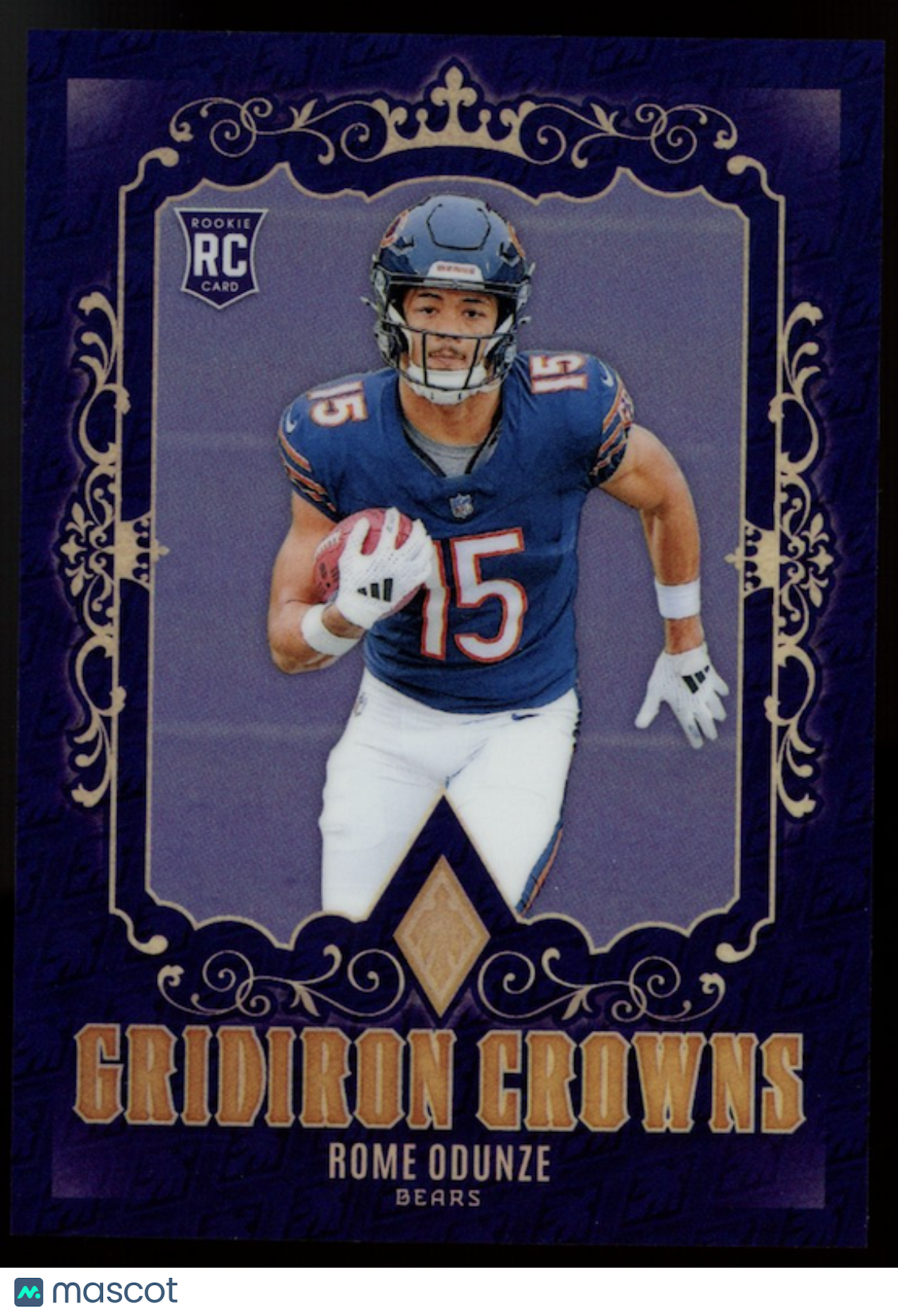 ROME ODUNZE 2024 Panini Phoenix Gridiron Crowns Rookie Case Hit SSP Bears