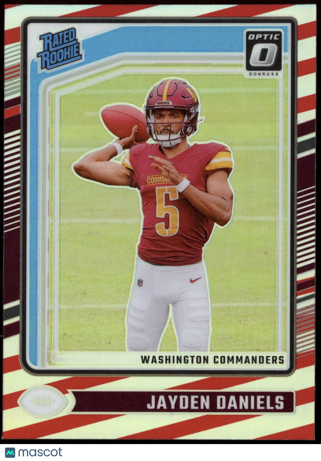 JAYDEN DANIELS 2024 Panini Donruss Optic Rated Rookie Freedom Prizm SSP #248