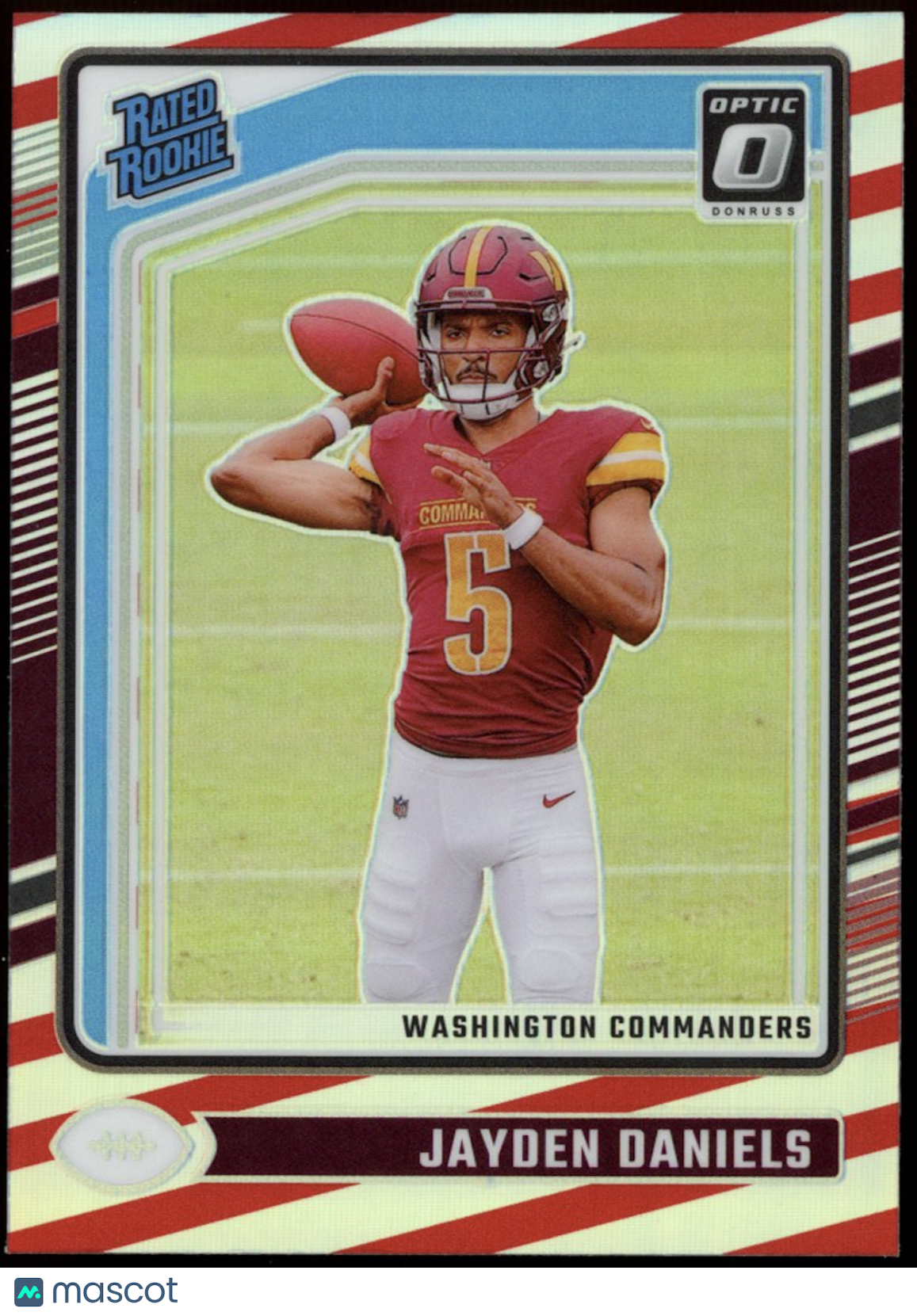JAYDEN DANIELS 2024 Panini Donruss Optic Rated Rookie Freedom Prizm SSP #248