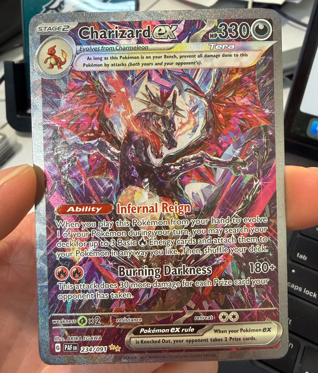 CHARIZARD EX 2024 Pokemon SV Paldean Fates Special Illustration Rare #234/091