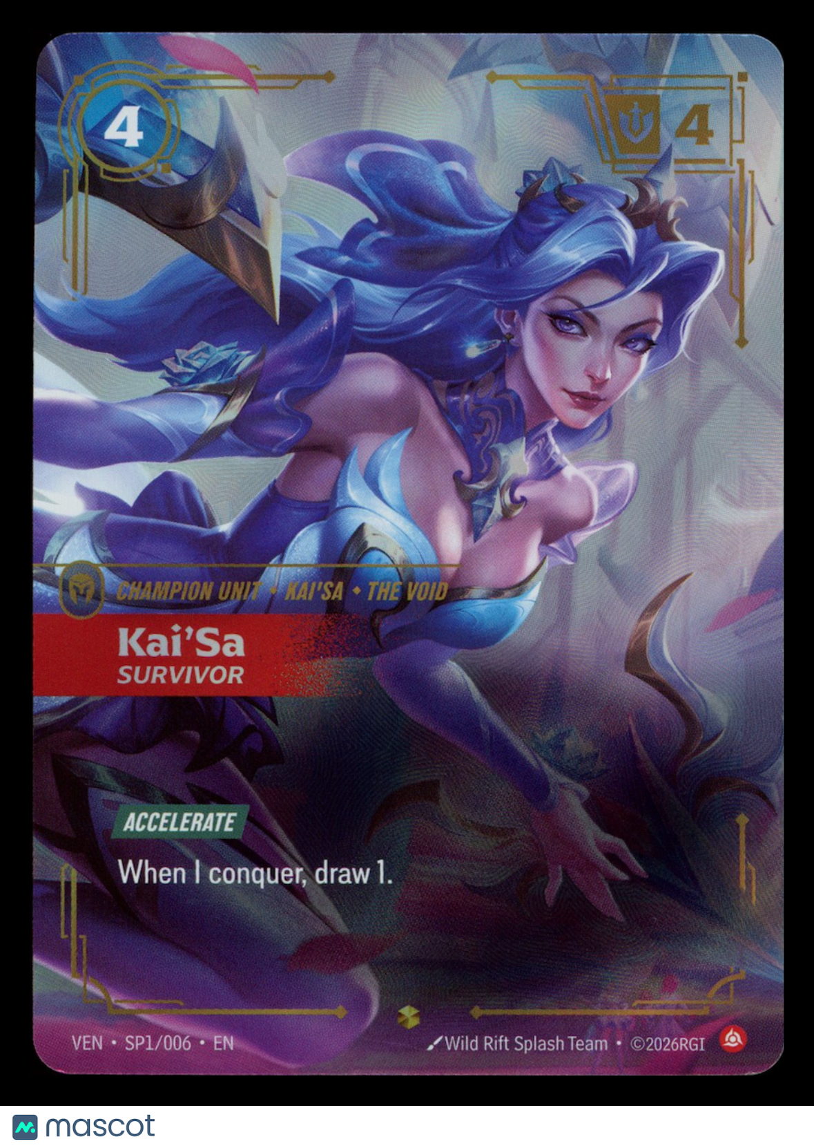KAI'SA SURVIVOR Riftbound Vendetta League of Legends Champion #SP1/006