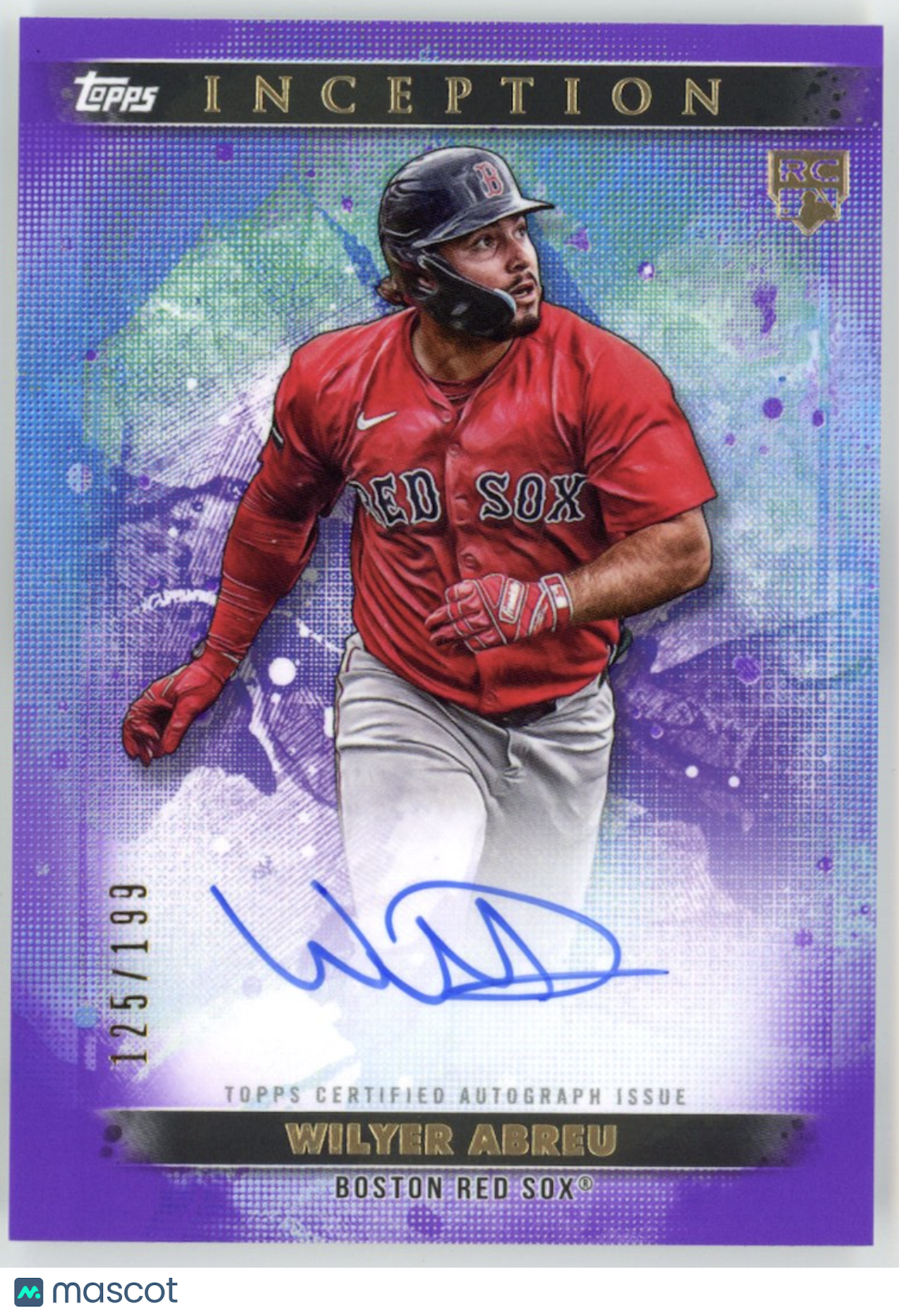 WILYER ABREU 2024 Topps Inception Rookie Auto Purple /199 Red Sox