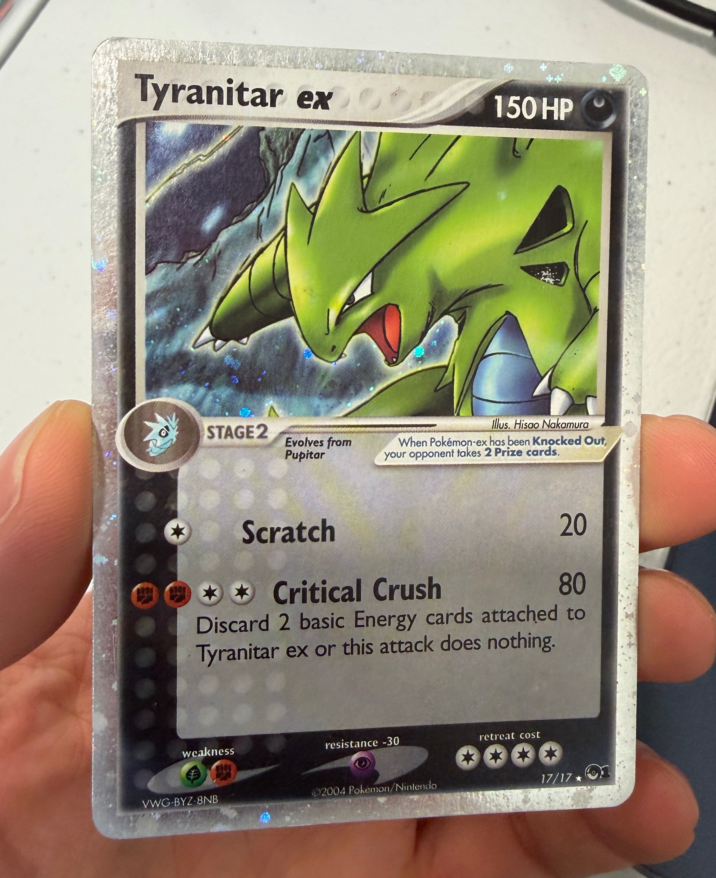 TYRANITAR EX Pokemon POP Series 1 Holo Ultra Rare #17/17