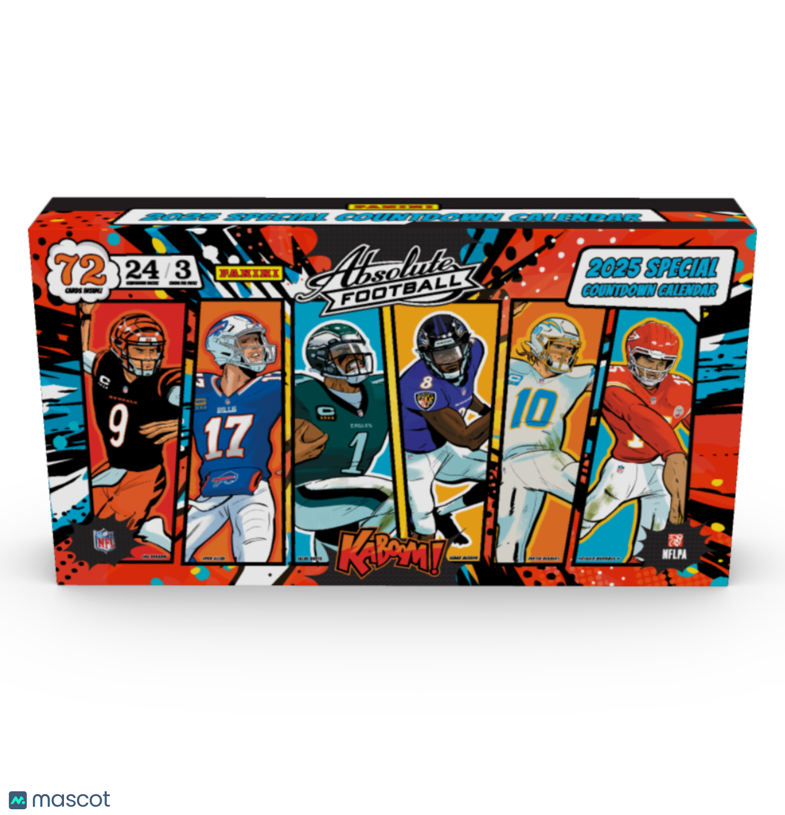 2025 Panini Absolute Football Kaboom Countdown Calendar