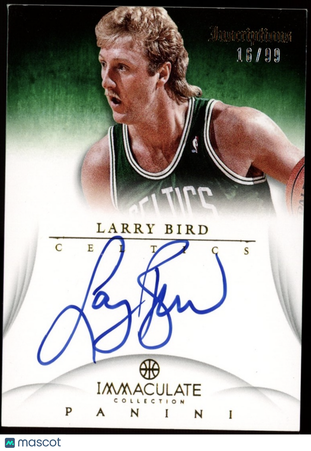 LARRY BIRD 2012-13 Panini Immaculate Collection Inscriptions Auto /99 Celtics
