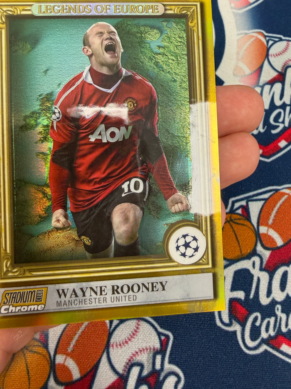 WAYNE ROONEY 2022-23 Topps Stadium Club Chrome Legends of Europe Gold /50 #LE-WR