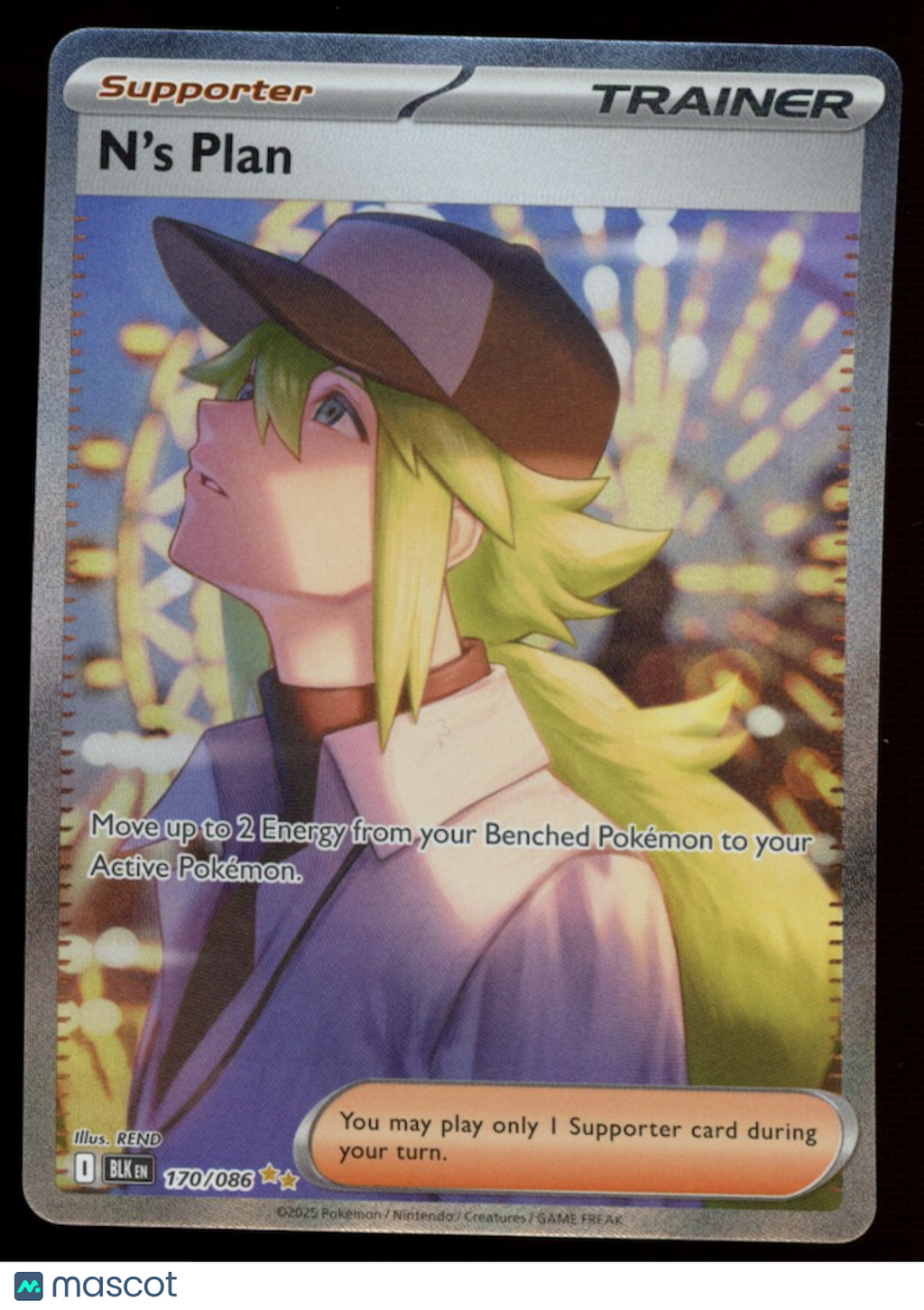 N'S PLAN 2025 Pokemon S&V Black Bolt Trainer Special Illustration Rare #170/086