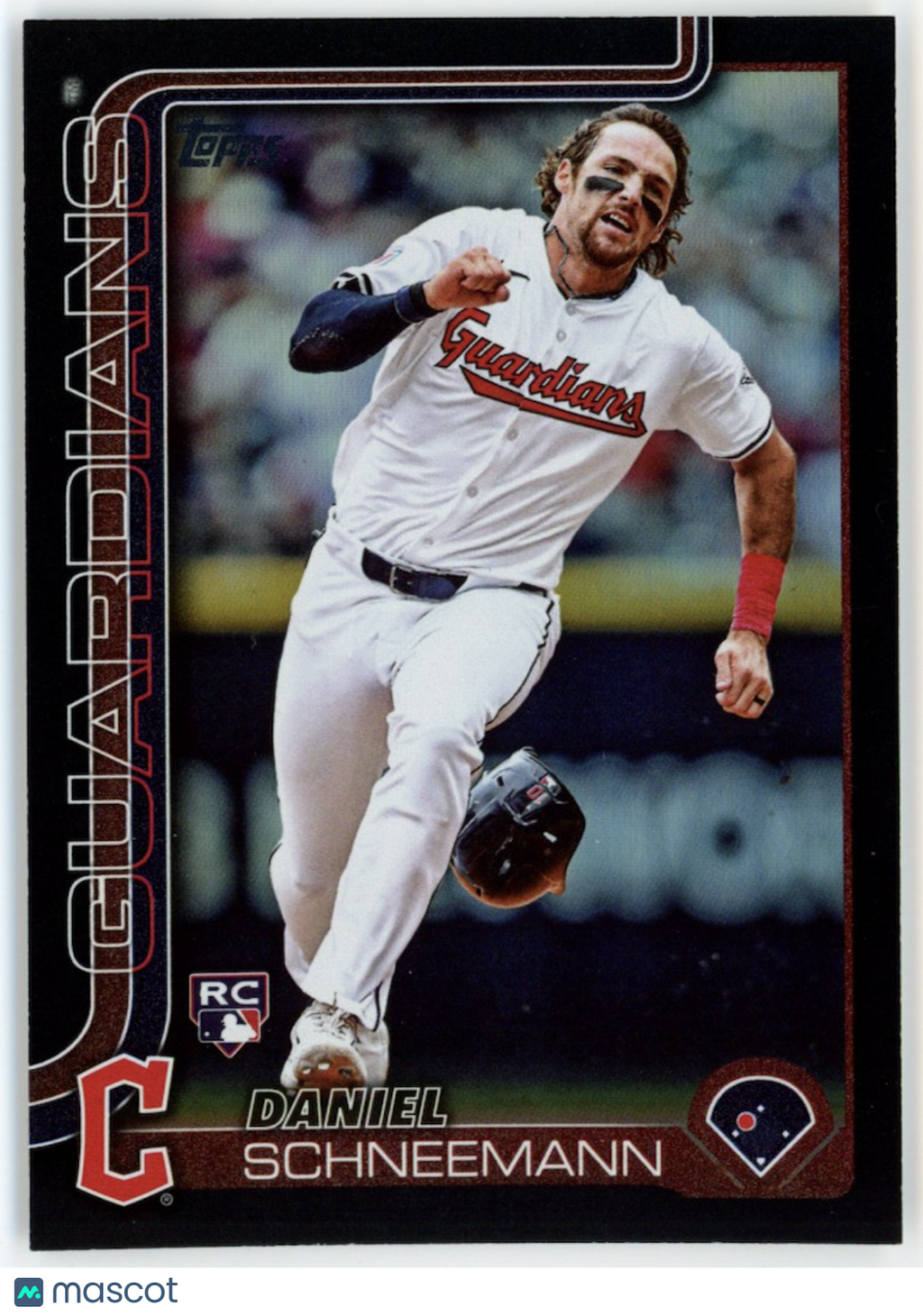 DANIEL SCHNEEMANN 2025 Topps Series 2 Black Foil /10 Rookie #574 Guardians