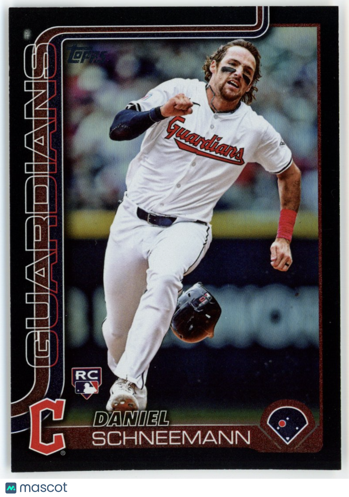 DANIEL SCHNEEMANN 2025 Topps Series 2 Black Foil /10 Rookie #574 Guardians