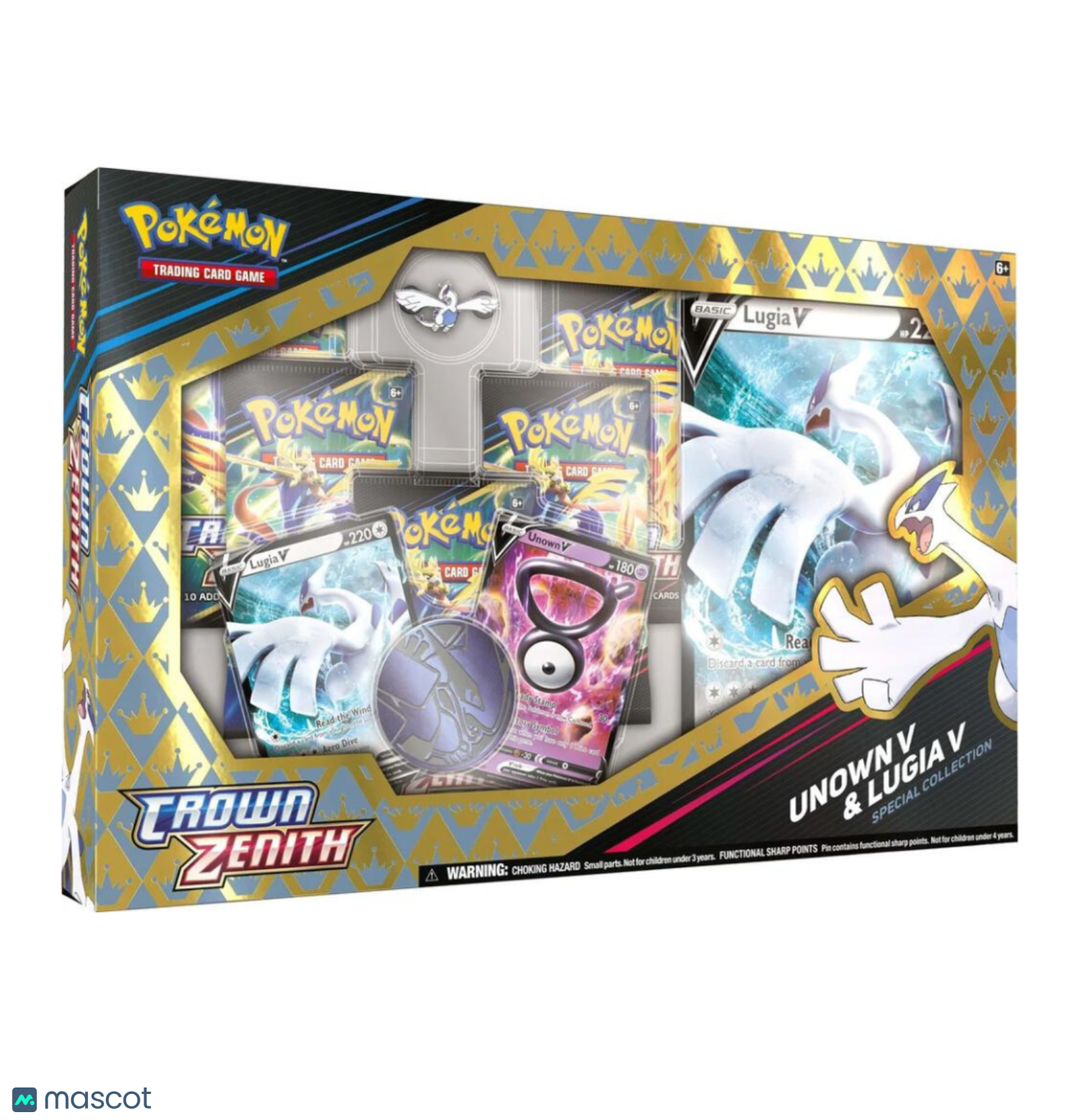 Pokemon Crown Zenith Special Collection Unown V & Lugia V