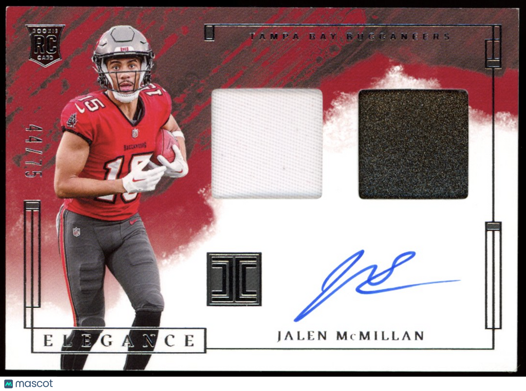 JALEN MCMILLAN 2024 Panini Impeccable Elegance Helmet Rookie Patch Auto /75
