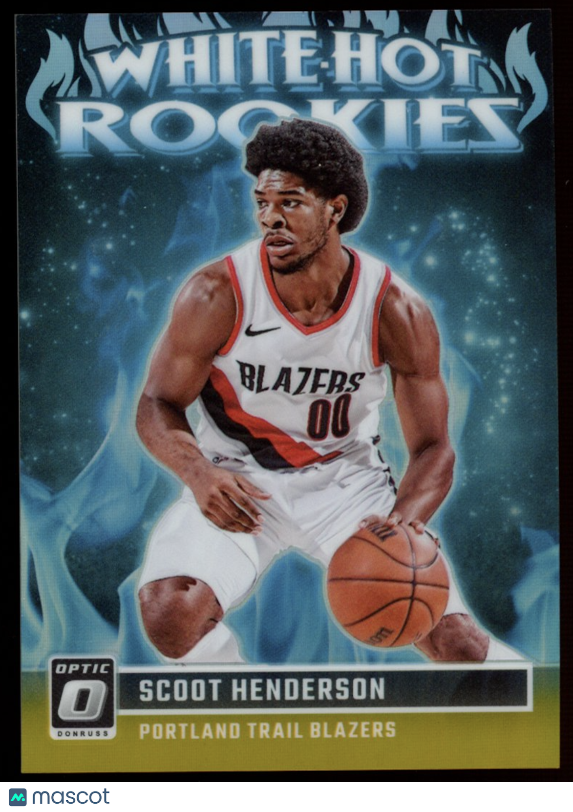 SCOOT HENDERSON 2023-24 Panini Donruss Optic White Hot Rookies Gold Prizm /10