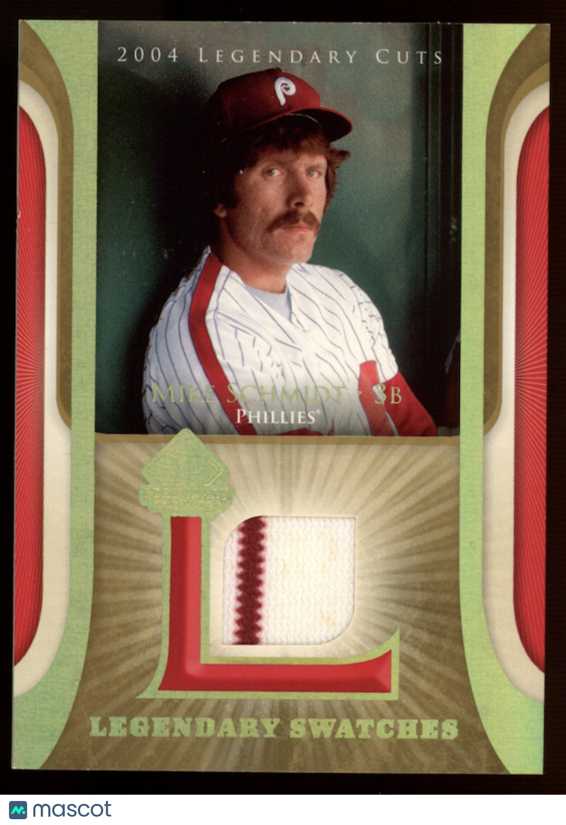 MIKE SCHMIDT 2004 Upper Deck Legendary Cuts Swatches Jersey Patch Phillies