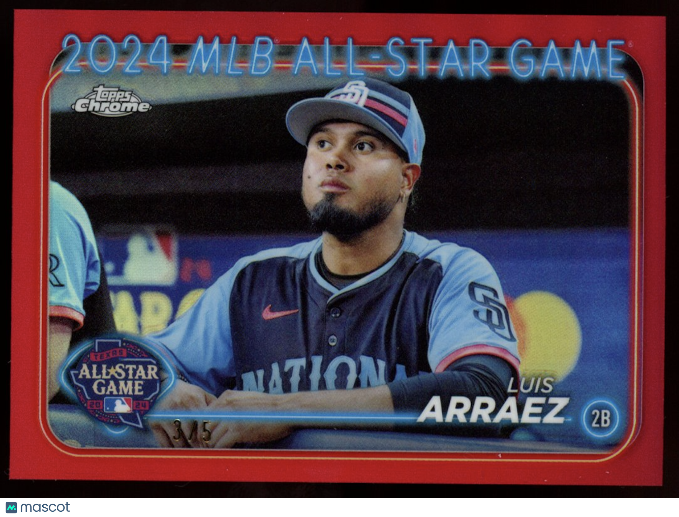 LUIS ARRAEZ 2024 Topps Chrome MLB All-Star Game Red Refractor /5 #ASGC-42 Padres