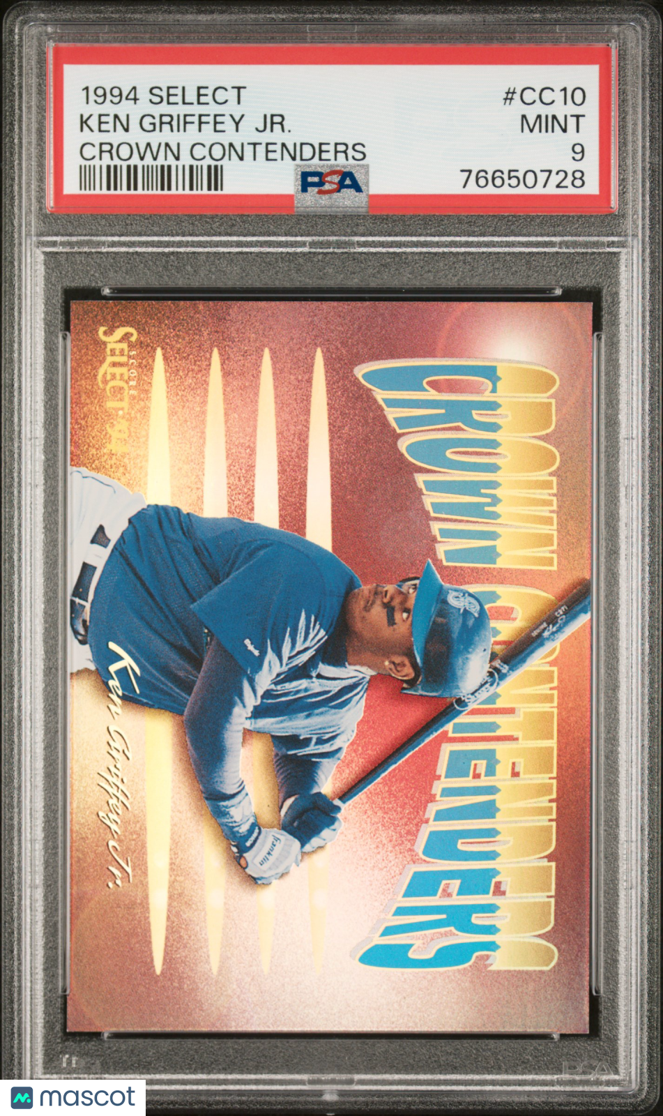 KEN GRIFFEY JR. 1994 Score Select Crown Contenders #CC10 PSA 9 Mariners