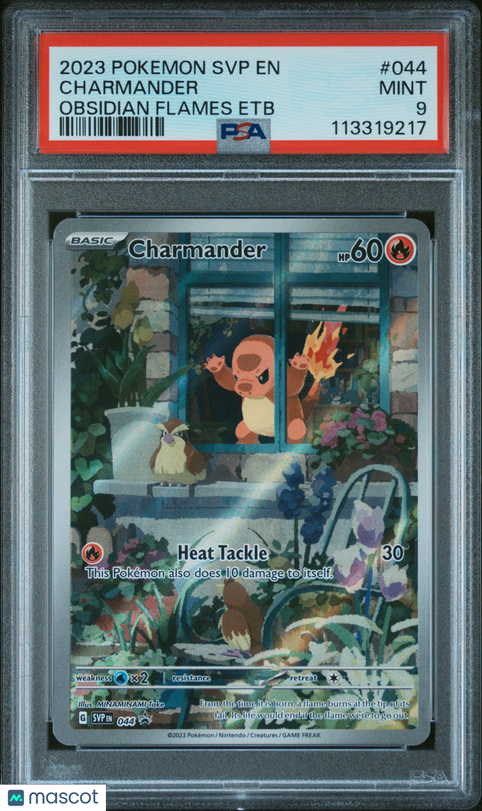 CHARMANDER 2023 Pokemon SVP Black Star Promo Obsidian Flames ETB PSA 9 #044