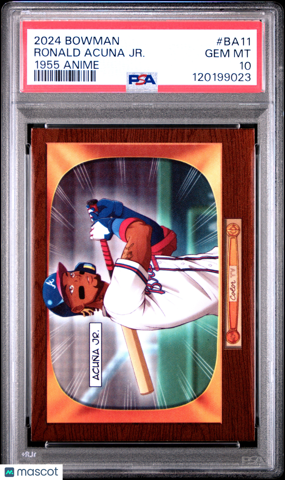 RONALD ACUNA JR. 2024 Bowman 1955 Anime Case Hit SSP #BA11 PSA 10 Braves
