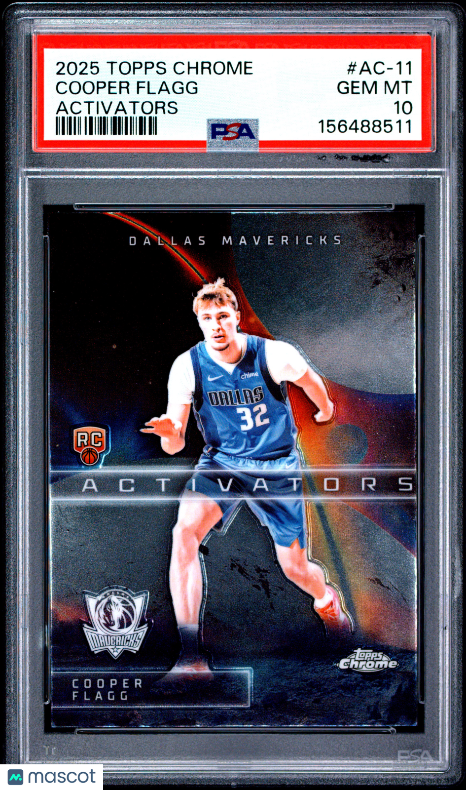 COOPER FLAGG 2025-26 Topps Chrome Activators Rookie #AC-11 PSA 10