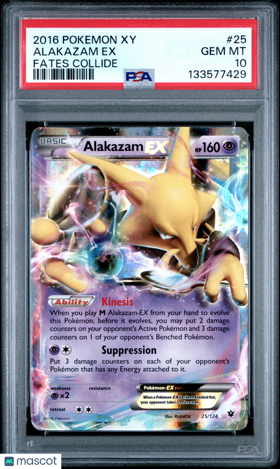 rare pokemon cards from 2016 ALAKAZAM EX XY Fates Collide Ultra #25/124 PSA 10 – Frank's Card Shop Color:VW122-Sky-Blue Exclusive Pokémon Cards Revealed players build decks around toys-for-9-10-year-olds