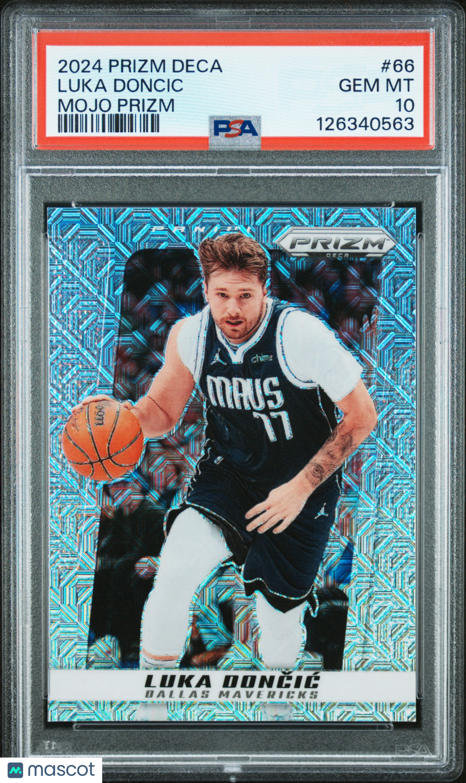 LUKA DONCIC 2024-25 Panini Prizm Deca Mojo /25 #66 PSA 10 Mavericks
