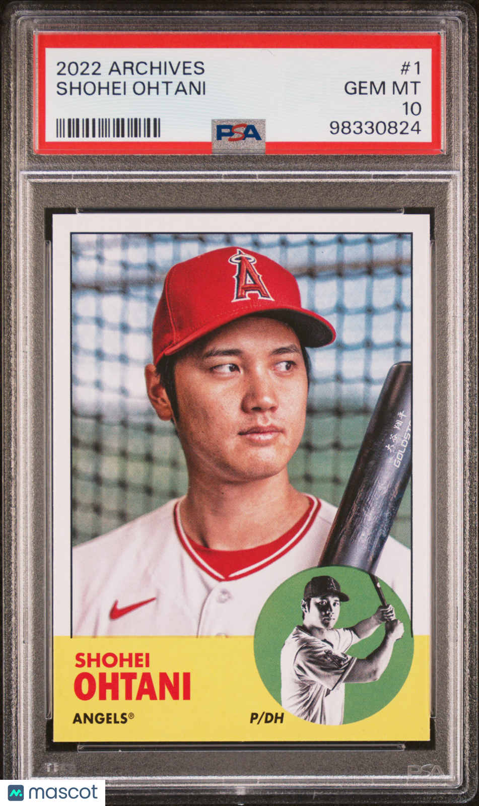 SHOHEI OHTANI 2022 Topps Archives #1 PSA 10 Los Angeles Angels