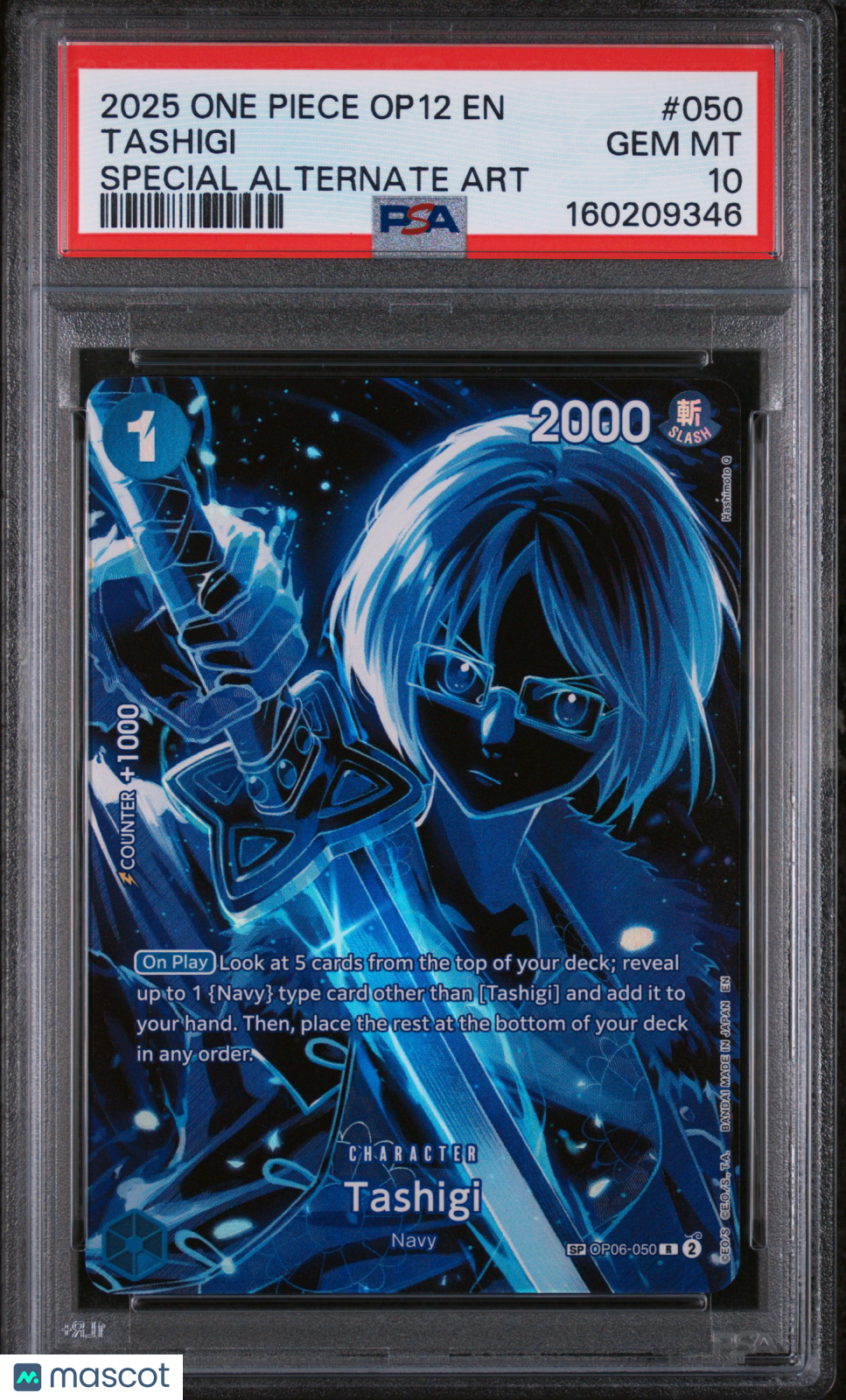 TASHIGI One Piece Legacy Of The Master Special Alternate Art #OP12-050 PSA 10