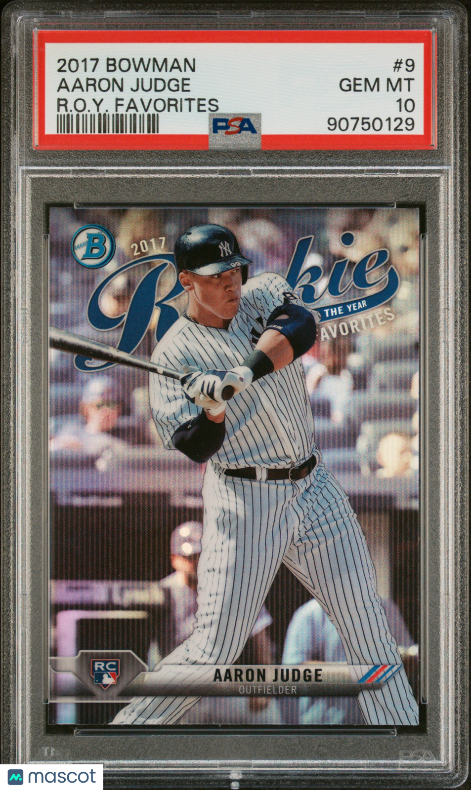 AARON JUDGE 2017 Bowman Rookie Of The Year R.O.Y. Favorites #ROYF-9 PSA 10