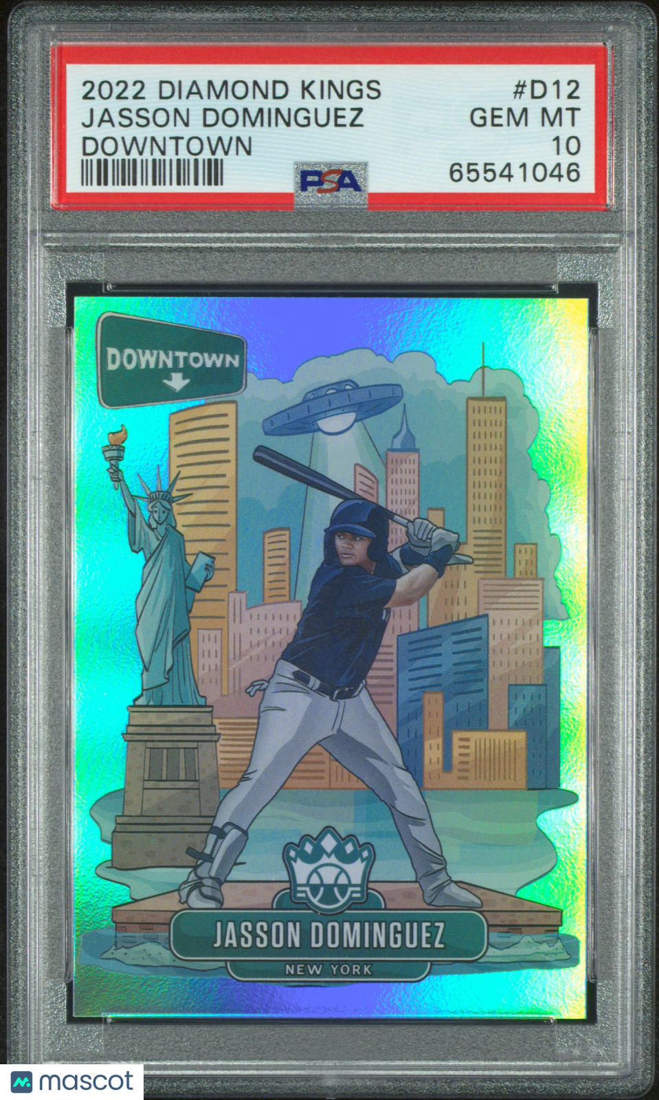 JASSON DOMINGUEZ 2022 Panini Diamond Kings Downtown Case Hit SSP #D12 PSA 10