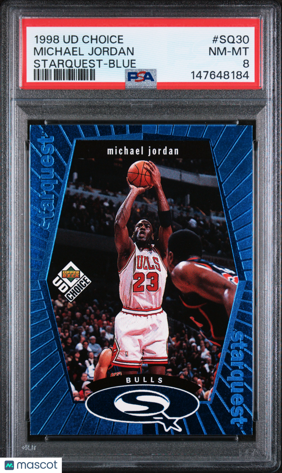 MICHAEL JORDAN 1998-99 Upper Deck UD Choice Starquest Blue #SQ30 PSA 8 Bulls