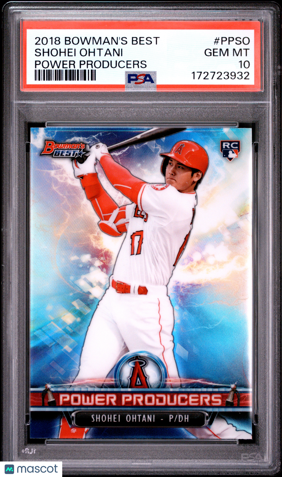 SHOHEI OHTANI 2018 Bowman's Best Rookie Power Producers #PPSO PSA 10 Angels